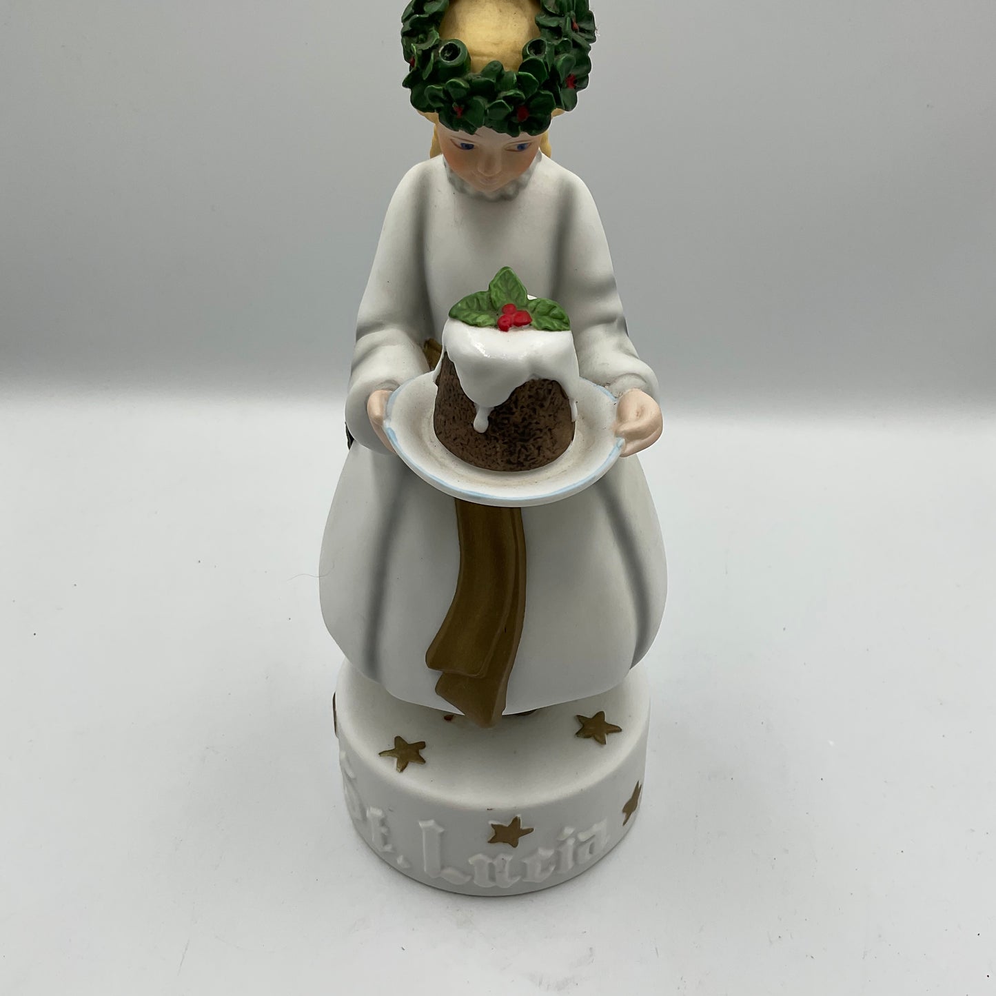 St. Lucia Porcelain Figurine Music Box
