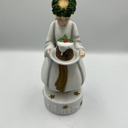 St. Lucia Porcelain Figurine Music Box