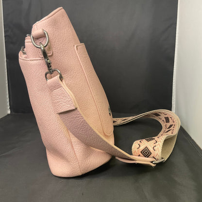 Rose Leather Montana West Crossbody Bag
