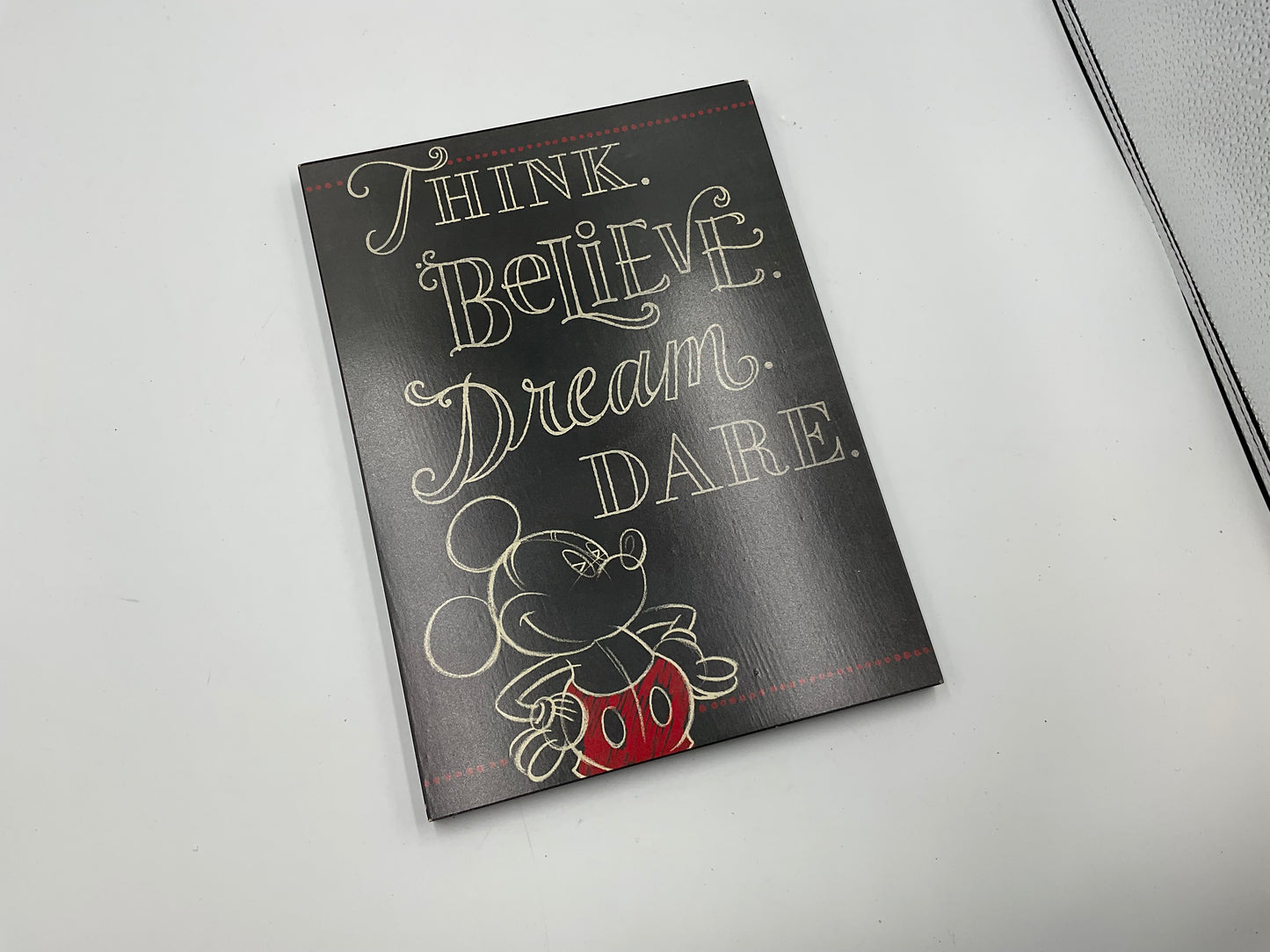Disney Mickey Mouse Dream Think Believe Dream Dare Hallmark Plaque
