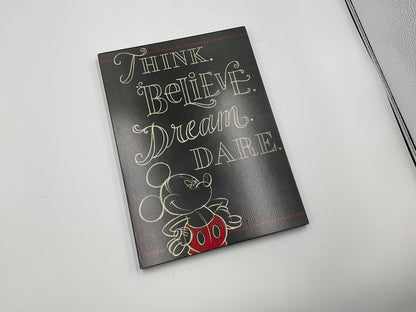 Disney Mickey Mouse Dream Think Believe Dream Dare Hallmark Plaque