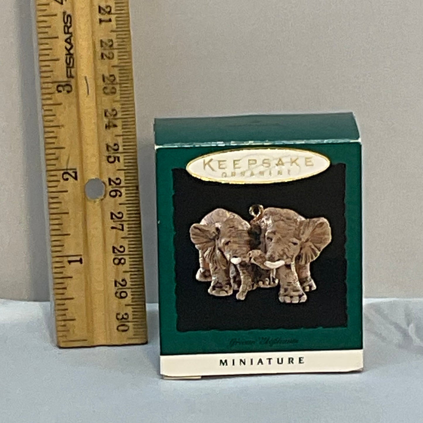 1996 Hallmark Keepsake Miniature Ornament "African Elephants"