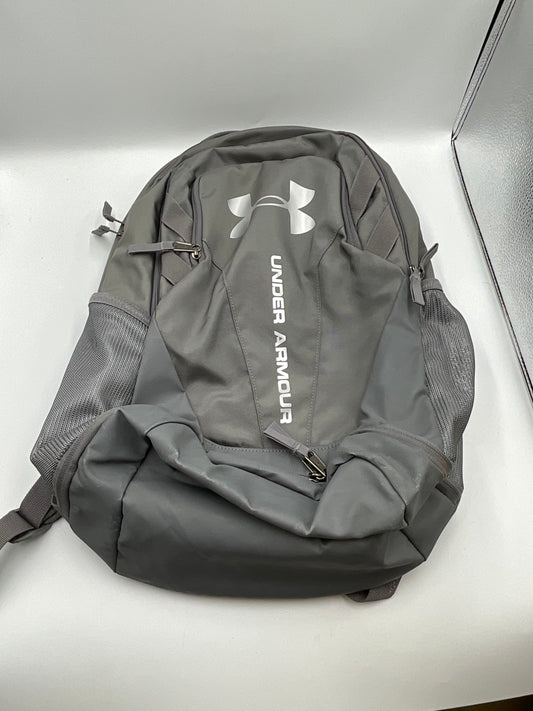 Under Armour UA Hustle 3.0 Backpack Gray Water Resistant Laptop Sleeve