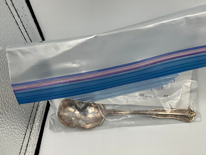 Silver-plated soup spoon
