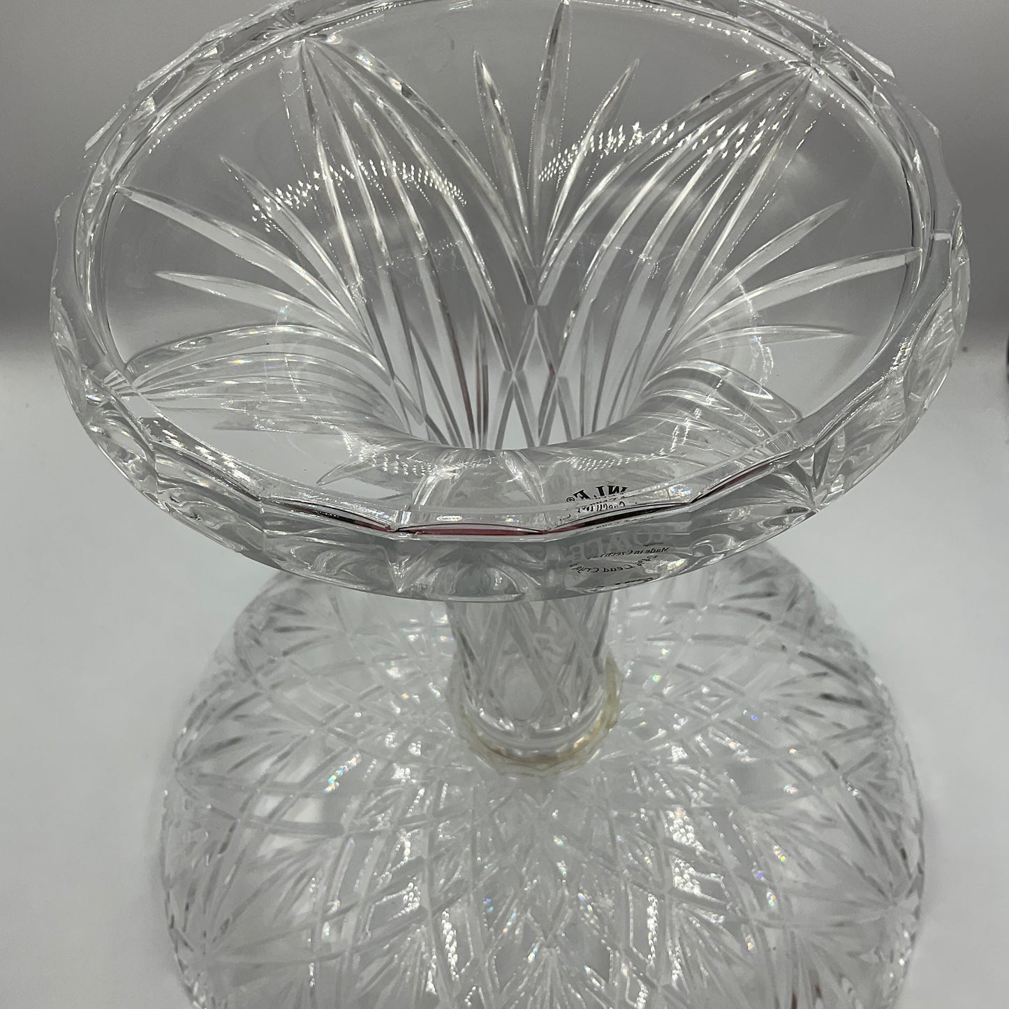 Vintage Towle Lead Crystal Centerpiece Bowl