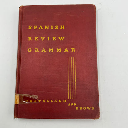 Castellano and Brown Spanish Review Grammer Hardcover Book