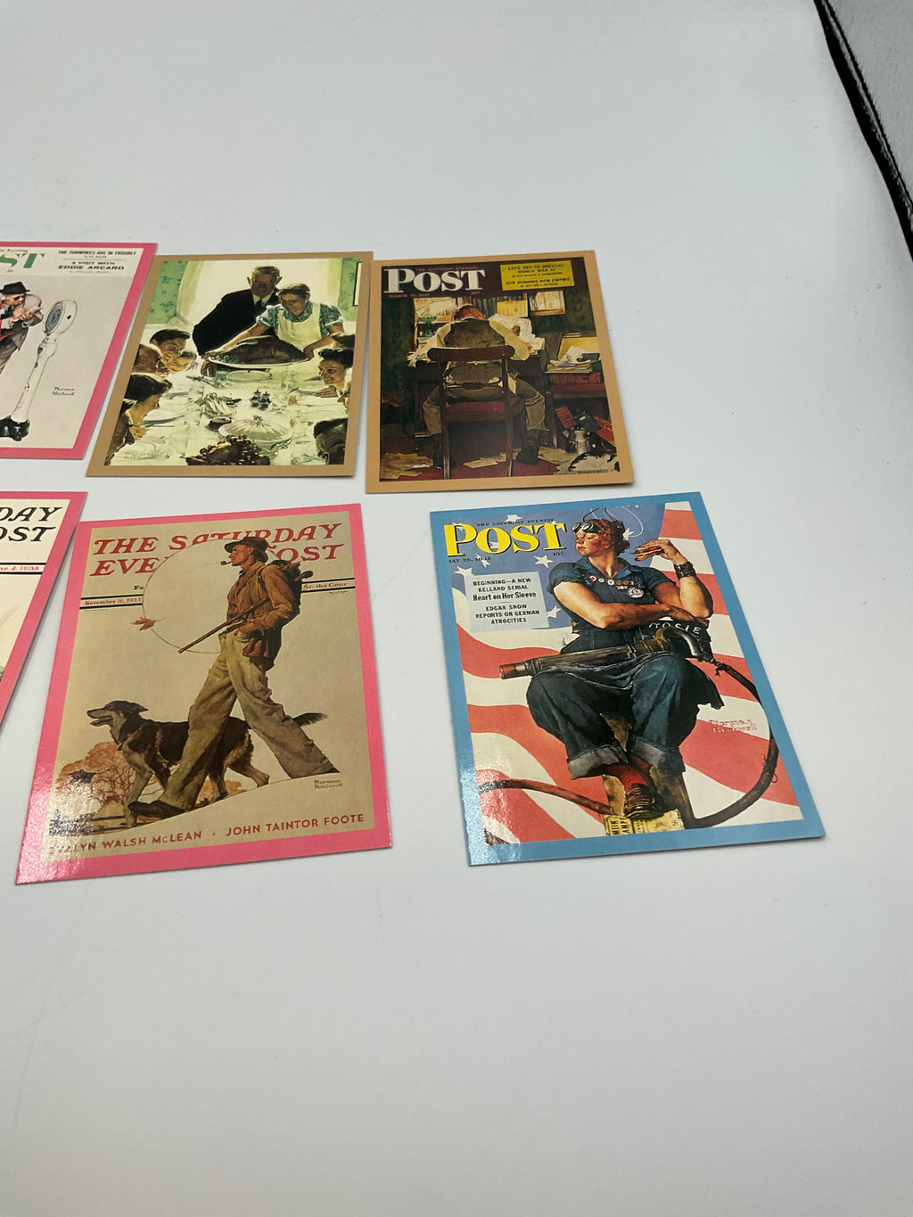 Lot 13 Vintage Norman Rockwell Promotional Cards Facts of Life 1993