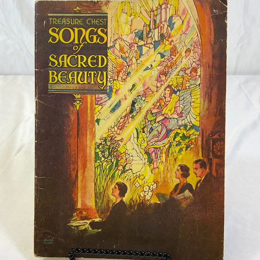 Treasure Chest Publication Songs of Sacred Beauty Vintage 1937 Hymnal Booklet Paperback Book