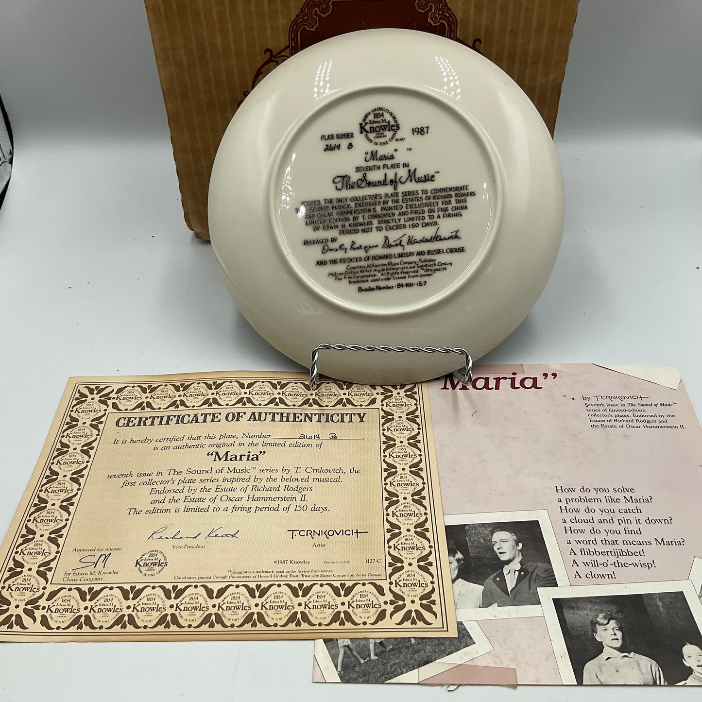 The EdwinM.Knowles China Co.”Maria”The Sound of Music