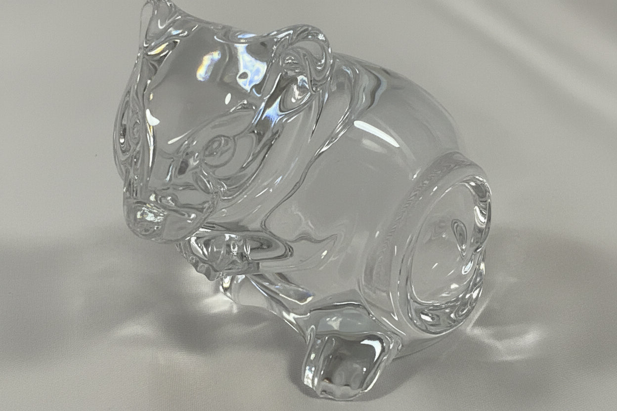 Princess House Pets Lead Crystal Mouse Collectible Art Decor Excellent Condition