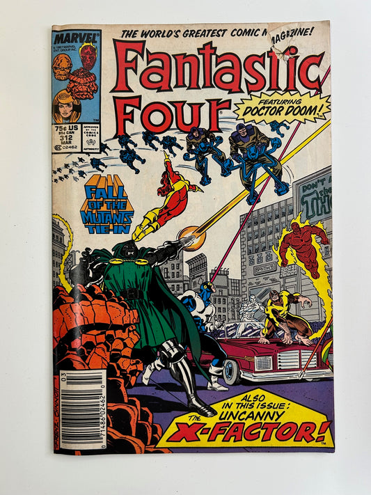 Fantastic Four #312 Featuring Dr Doom Vintage 1988 Marvel Comic Book