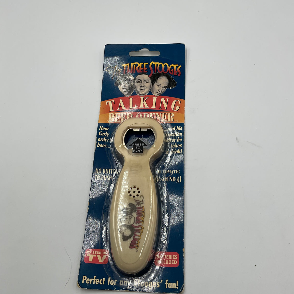 2003 Vintage The Three Stooges Talking Beer Bottle Opener