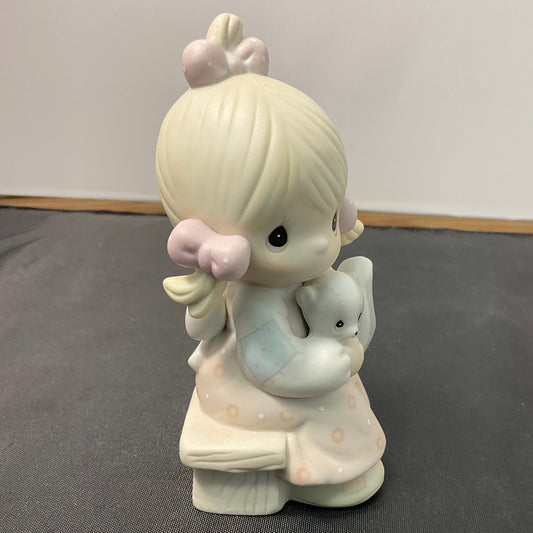 Enesco Precious Moments Figurine "Scent From Above" 1986 Vintage Collectible #100528 W/Original Box