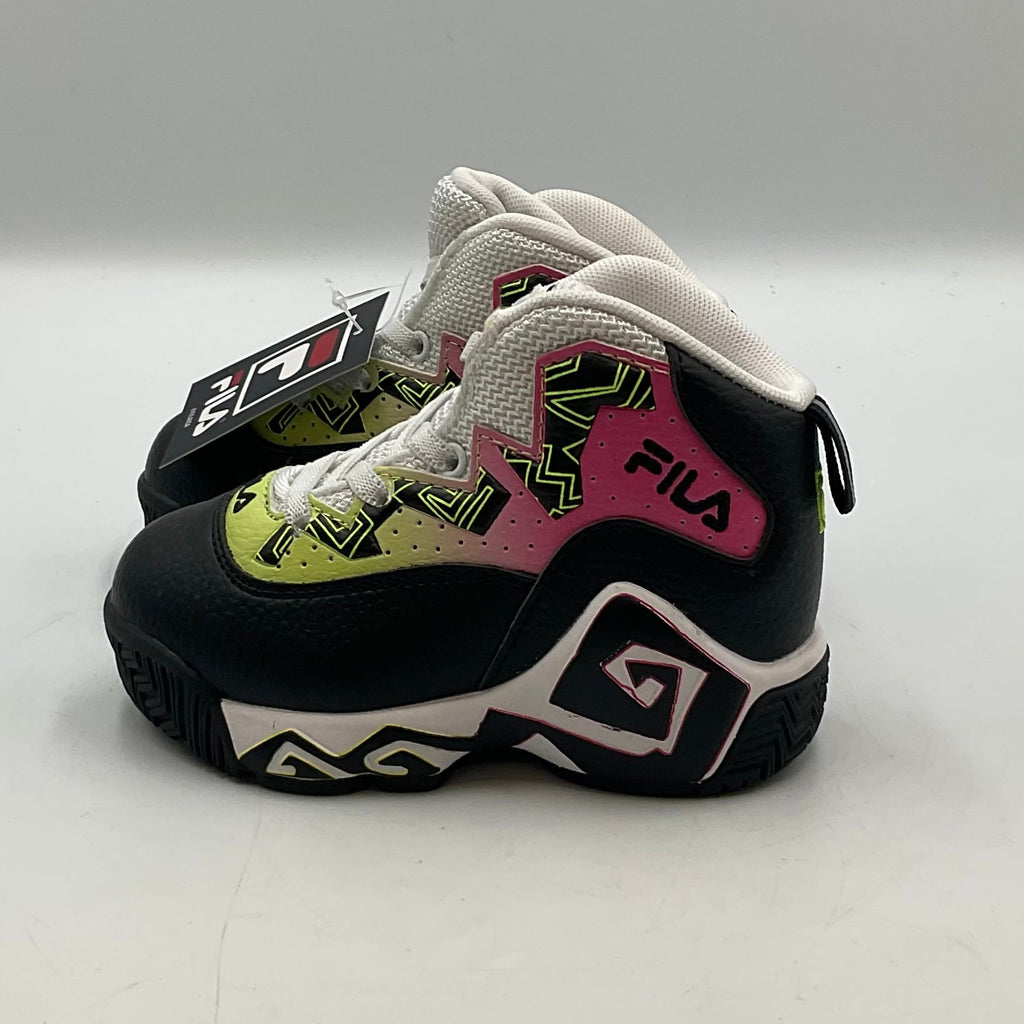 Fila MB Black Pink Yellow Girls Shoes Size 7 New with Tags