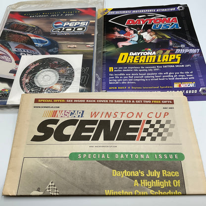 NASCAR Official Souvenir Program Pepsi 400 At Daytona Vintage 2001