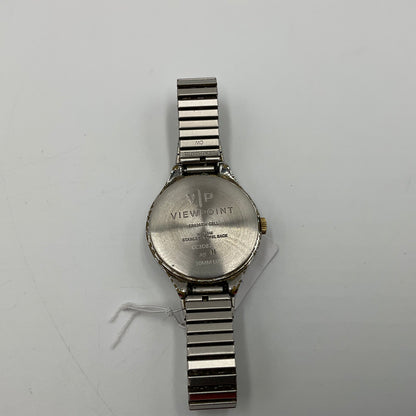 Viewpoint Timex Women's 30mm White Dial Gold Tone Watch