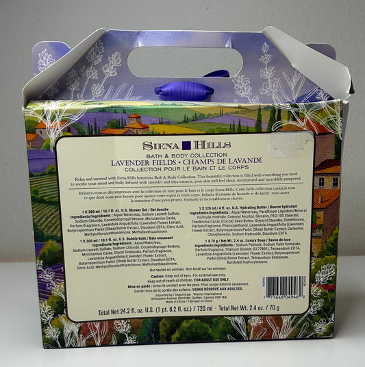 Siena Hills Lavender Fields Bath & Body Collection Gift Set