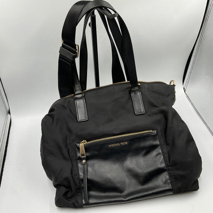 Michael Kors Black Tote Shoulder Bag Gold Hardware