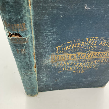 Vintage Hardcover “The Commercial Agency of Tappan McKillop & Co. Bankers & Attorneys District 1889”