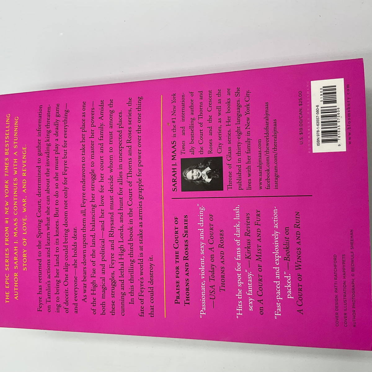 Sarah J.Maas A Court of Wings and Ruin Paperback Book