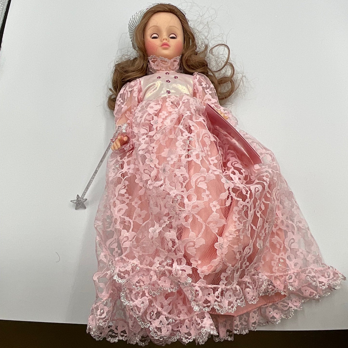 Vintage Madame Alexander The Wizard of Oz Glinda the Good Witch Doll with Tag , Pink Gown and Crown