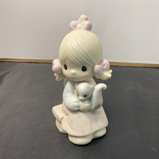 Enesco Precious Moments Figurine "Scent From Above" 1986 Vintage Collectible #100528 W/Original Box