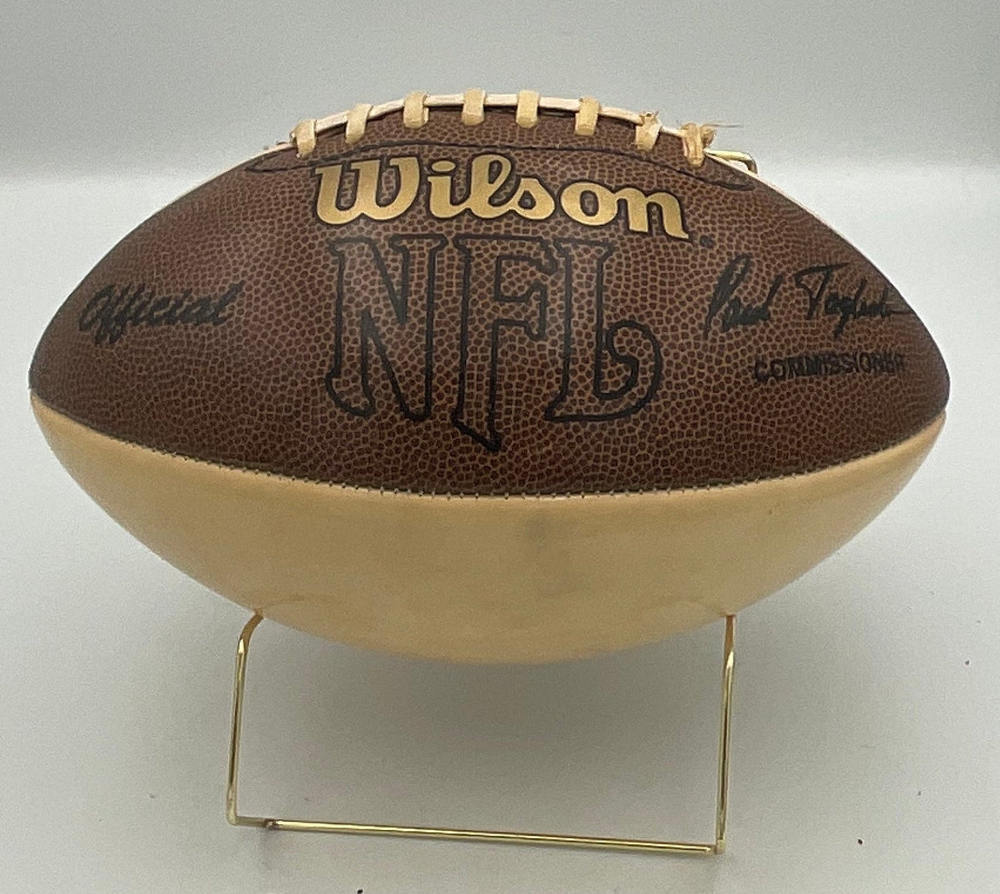 Vintage Official NFL Football Commissioner Paul Tagliabue Wilson White Panels