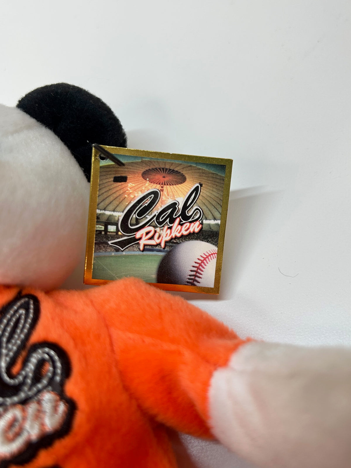 Cal Ripken Jr Limited Edition Commemorative Teddy Bear Orig Tags Drawstring Bag