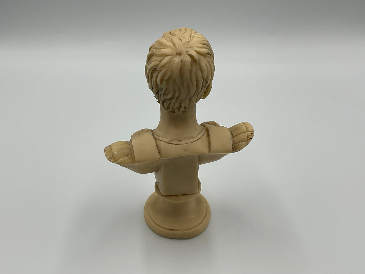 Replica Bust Augustus Caesar Figurine Miniature A.B Italy