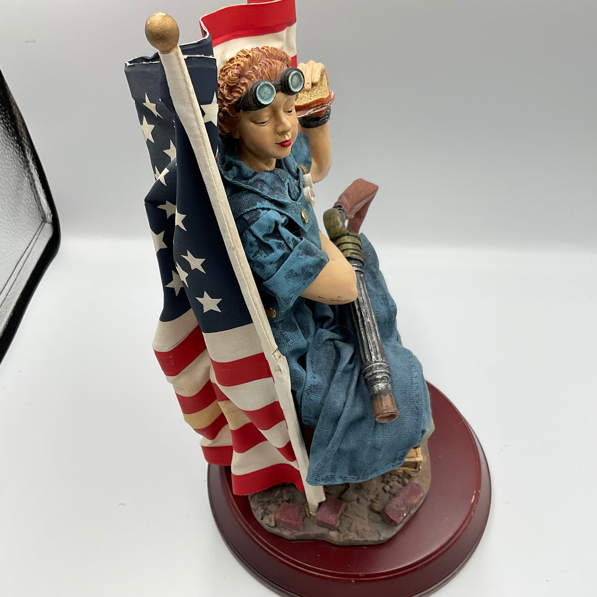 Vintage Rosie  The Riveter Figurine Norman Rockwell’s Saturday Evening Post