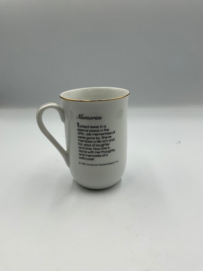 Norman Rockwell Museum Vintage 1982 8 Ceramic Mugs