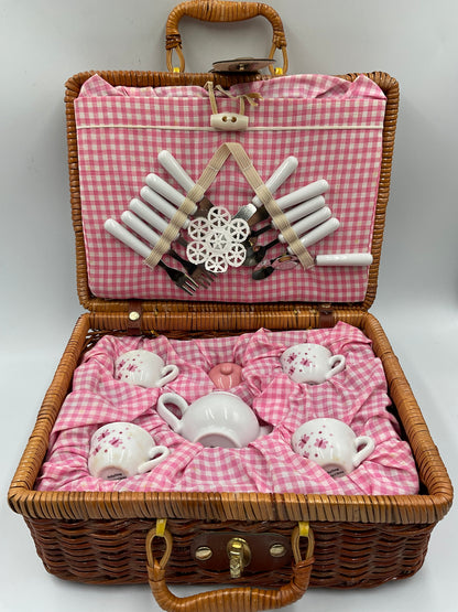 Schylling Butterfly Tea Set Basket