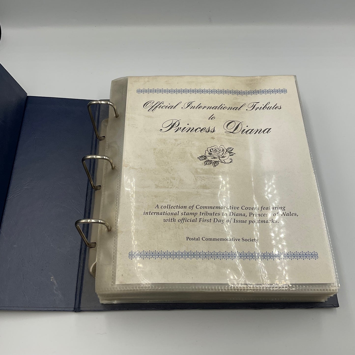 Official International Tributes to Princess Diana Stamp Album By Wayne A. Warnken