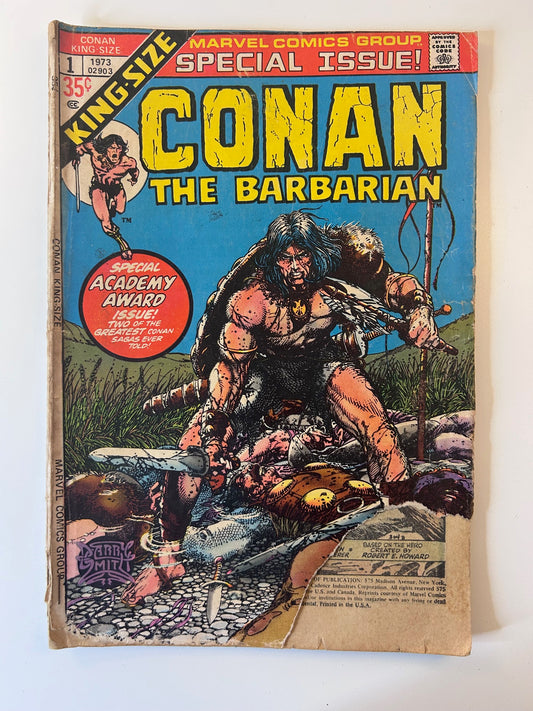 Conan the Barbarian King-Size Special Issue Vol 1 No. 1 Vintage 1973 Marvel Comic Book