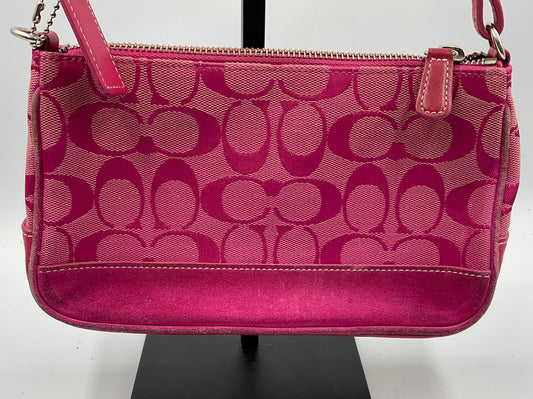 Bright Rose Pink Coach Shoulder Bag