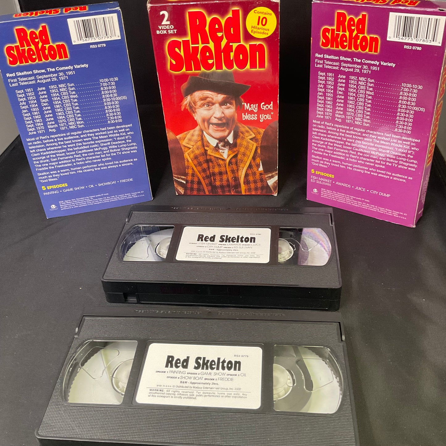 Red Skelton 2 Video Box Set VHS Tapes