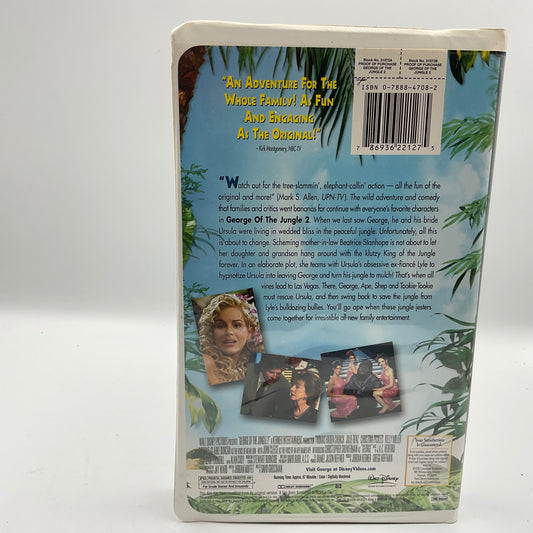 Disney’s George Of The Jungle 2 VHS Tape vintage 2003