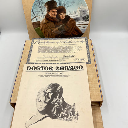 W.L. George Bradford Exchange Limited Edition Dr Zhivago and Lara Vintage 1990 Box COA