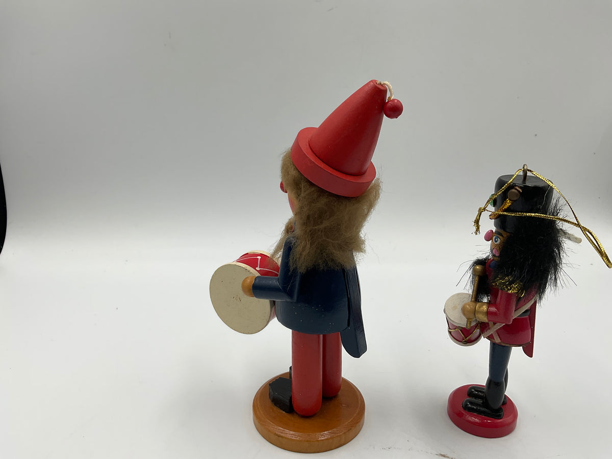 Vintage German Nutcracker And Ornament Figurines