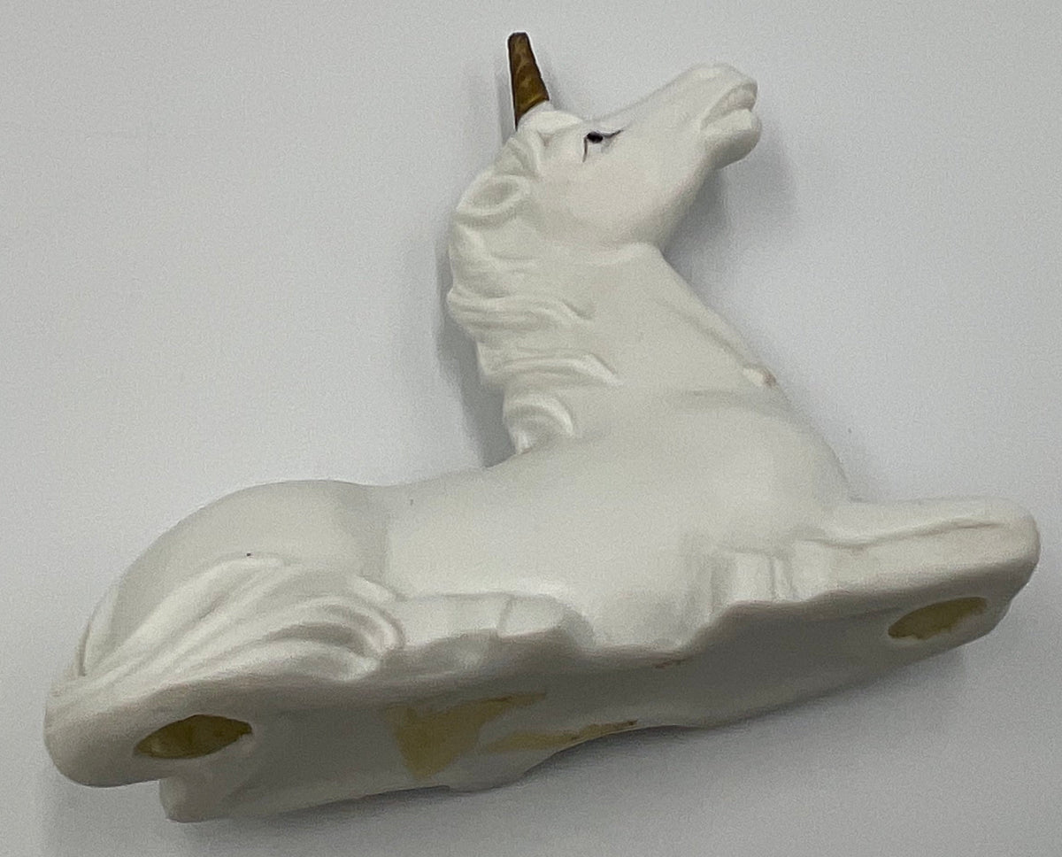 Vintage Ceramic Lying Unicorn figurine