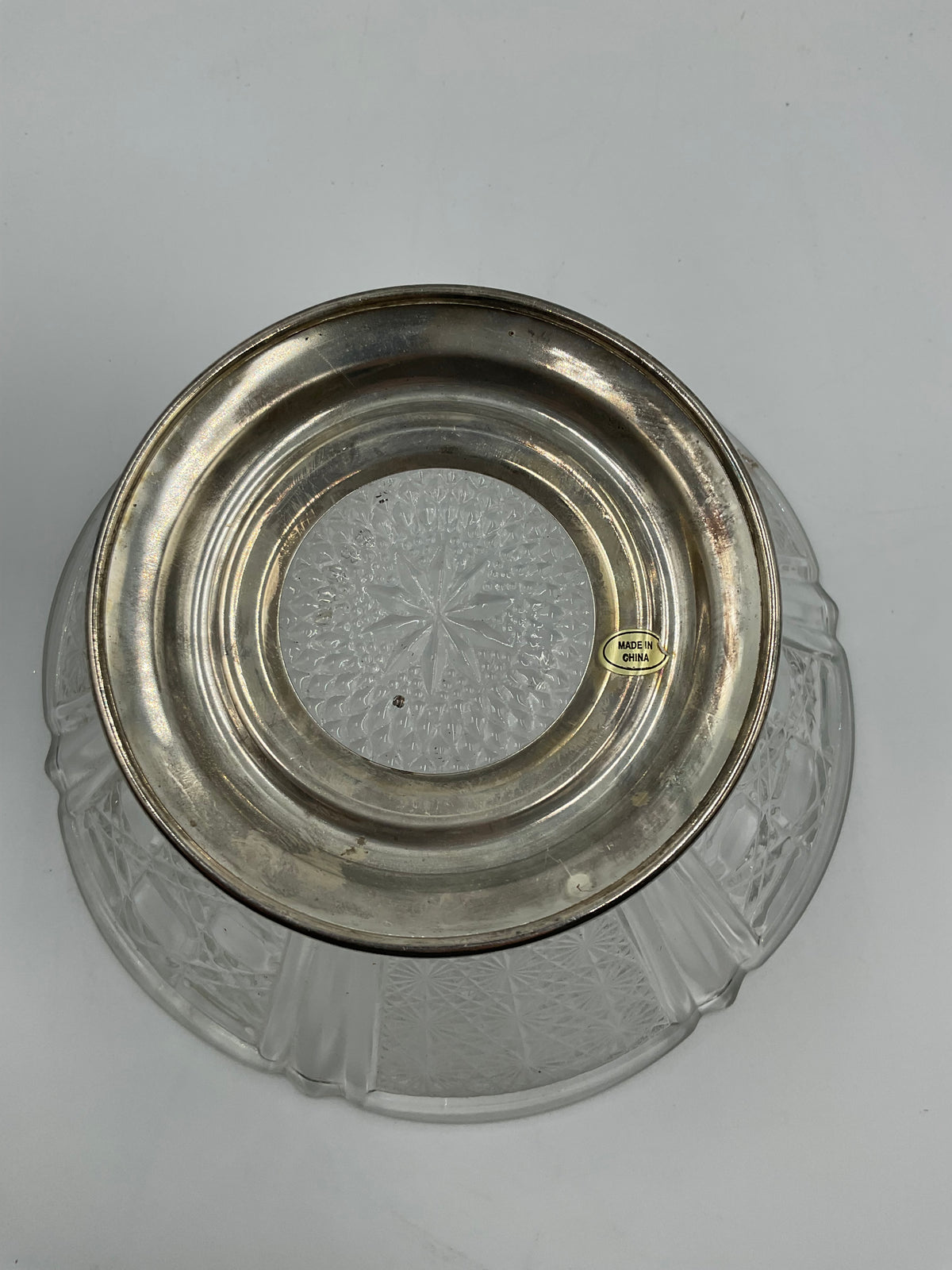 Vintage Crystal Centerpiece Bowl