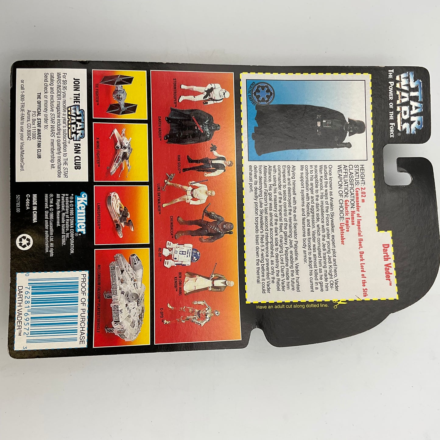 Star Wars The Power of the Force Darth Vader Action Figure