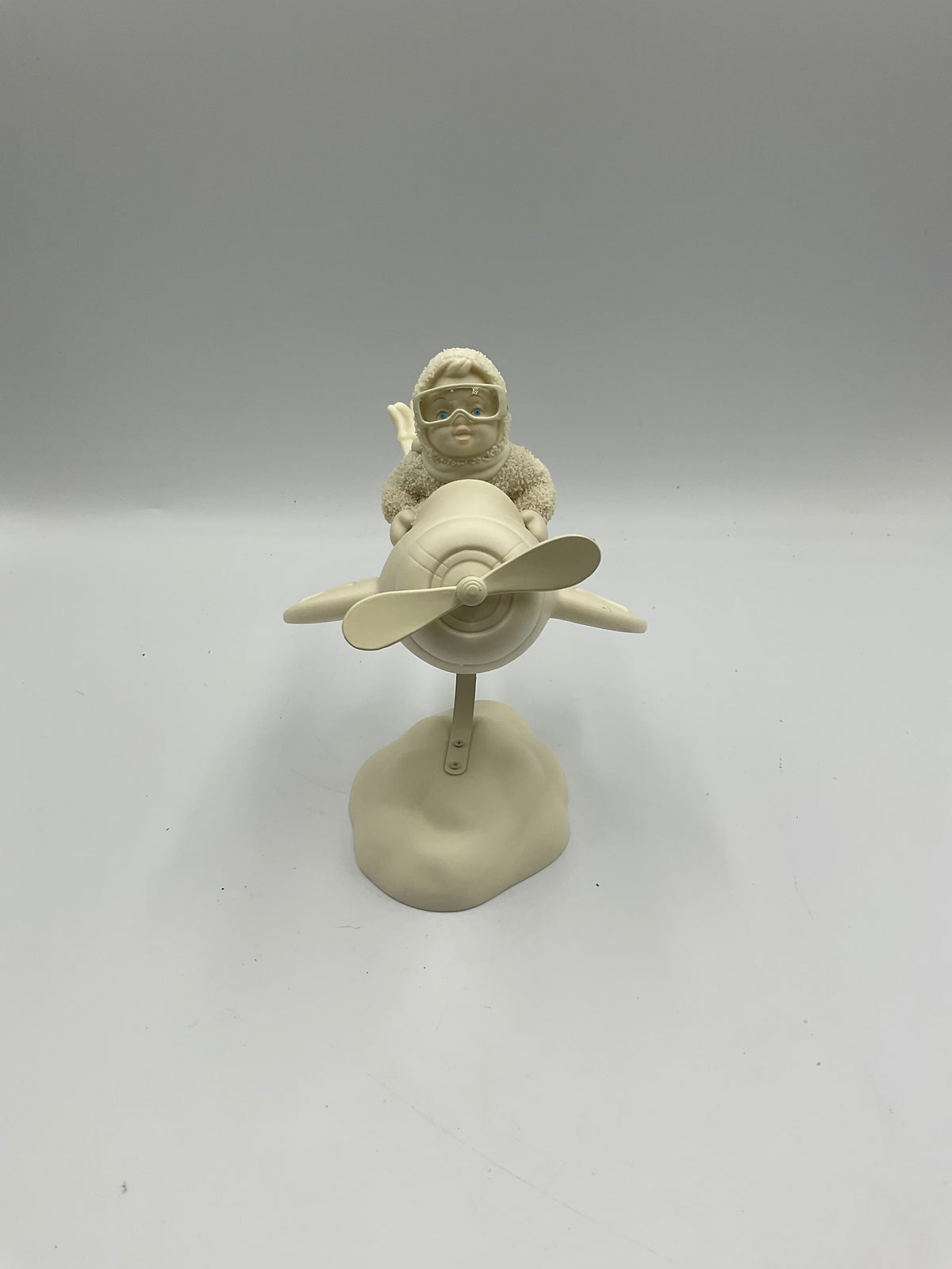 Department 56 Snowbabies I Can Fly Frosty Flight Airplane Figurine w/ Box