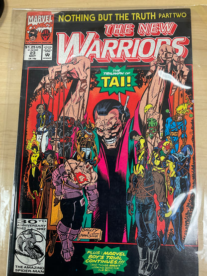Vintage Marvel Comics The New Warriors #23 1992 The Triumph of Tai