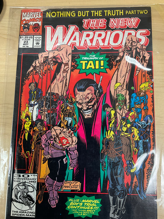 Vintage Marvel Comics The New Warriors #23 1992 The Triumph of Tai