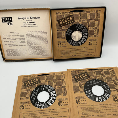 Decca Records 45 RPM Songs Of Devotion By Fred Waring