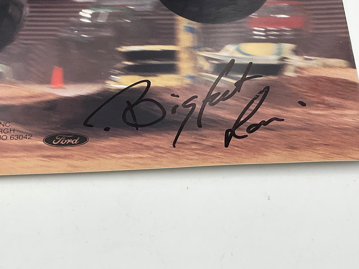1996 Bigfoot Monster Truck Autographed Hero Card Ron Long Driver
