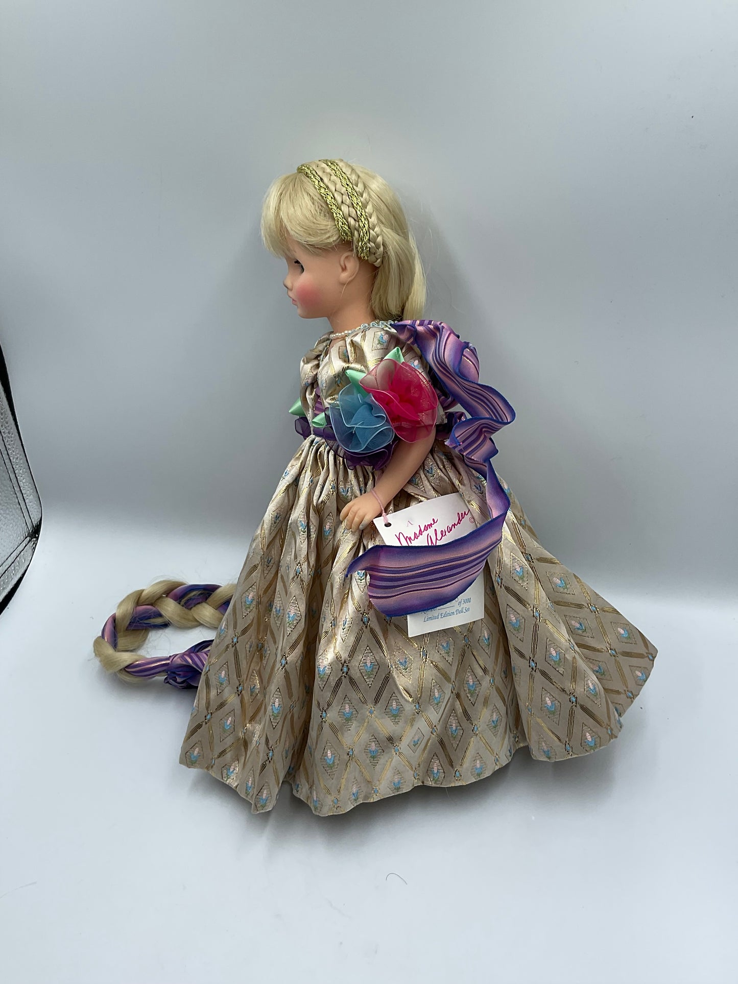 Vintage Madame Alexander Rapunzel and Mother Gothel Doll 14 inch with Long Braid Accessory