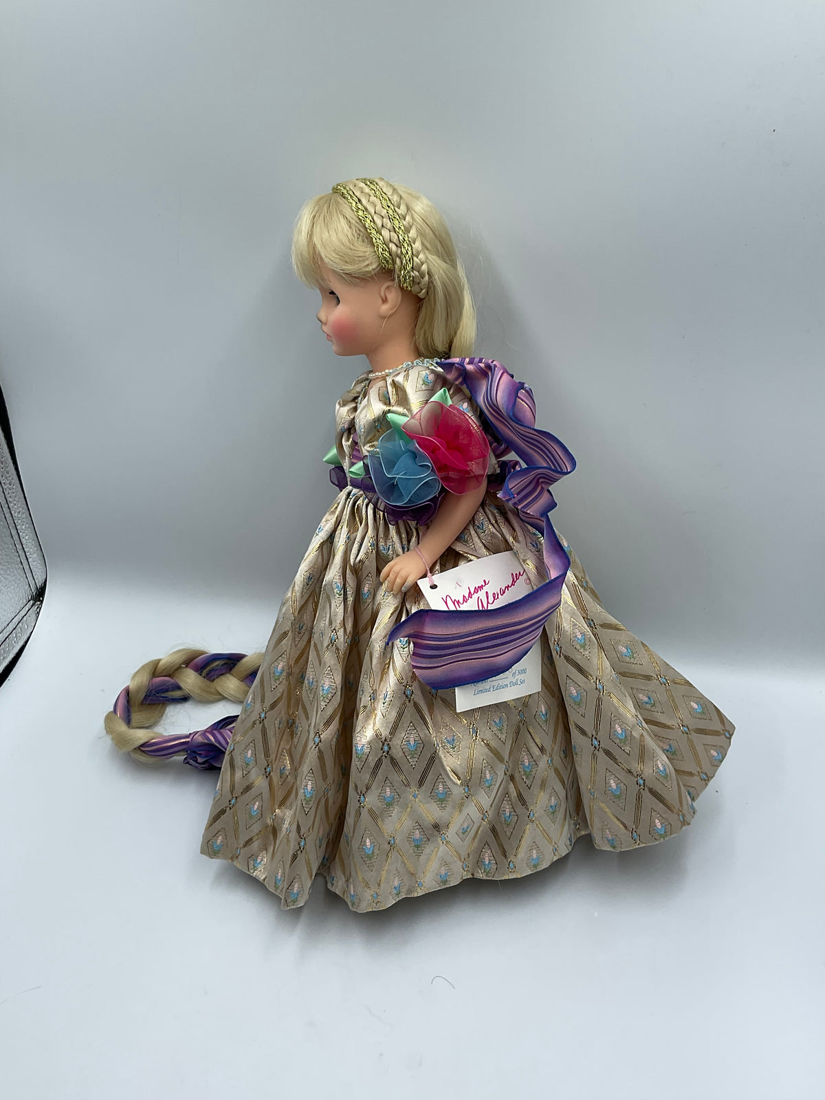 Vintage Madame Alexander Rapunzel and Mother Gothel Doll 14 inch with Long Braid Accessory