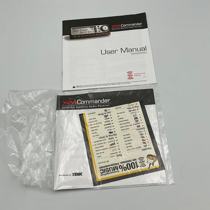 XM Commander Satellite Radio Tuner System Untested in Original Box